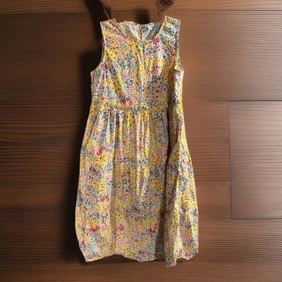 J. Crew Dresses & Skirts - J.Crew Factory - Reimagined floral cotton sleeveless tiered sundress sz 4